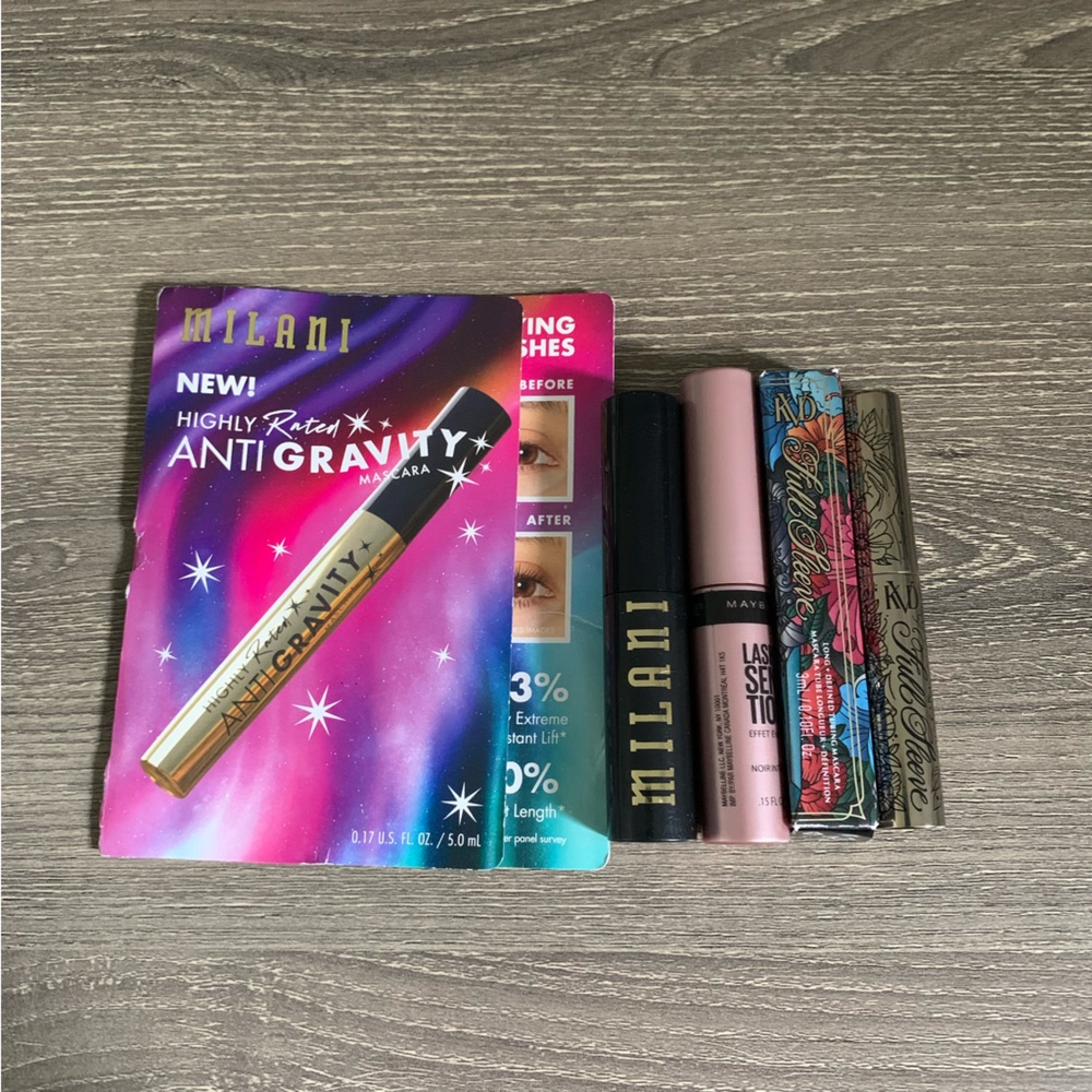 Milani AntiGravity Maybelline Lash Sensational Kat Von D Full Sleeve Mascara